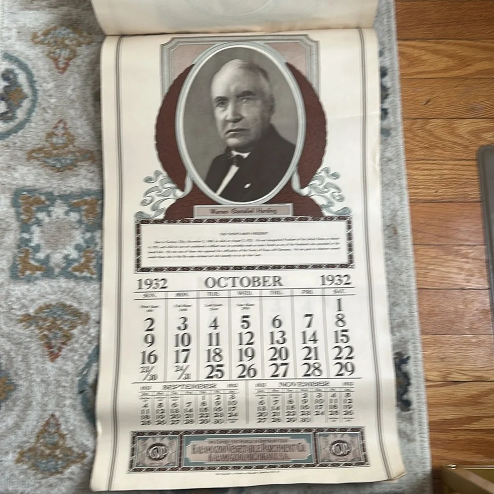 president calender